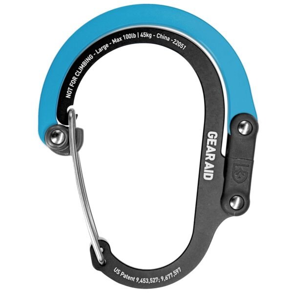 GEAR AID HEROCLIP (Large) Carabiner Gear Clip and Hook for Hanging Heavy Duty Items, Camping Backpacks, Suitcases, Kayaks, Bicycles, Garage Organization and More GEAR AID HEROCLIP (Large) Carabiner Gear Clip and Hook for Hanging Heavy Duty Items, Camping Backpacks, Suitcases, Kayaks, Bicycles, Garage Organization and More