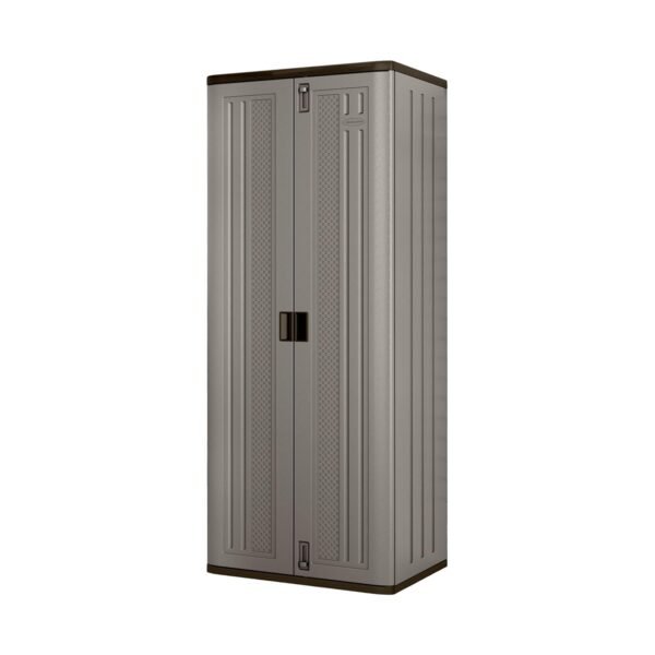 Suncast Tall 72-Inch Platinum Resin Storage Cabinet with Durable Double-Wall Construction, and Metal-Reinforced Shelves for Basement, Utility Room and Garage Storage, Platinum,... Suncast Tall 72-Inch Platinum Resin Storage Cabinet with Durable Double-Wall Construction, and Metal-Reinforced Shelves for Basement, Utility Room and Garage Storage, Platinum,...