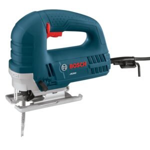 BOSCH JS260 Top-Handle Jig Saw - 6.0 Amp Motor, Variable Speed Control, Low-Vibration Plunging Design, Toolless Blade Change System - Ideal for Accurate and Smooth Cutting BOSCH JS260 Top-Handle Jig Saw - 6.0 Amp Motor, Variable Speed Control, Low-Vibration Plunging Design, Toolless Blade Change System - Ideal for Accurate and Smooth Cutting