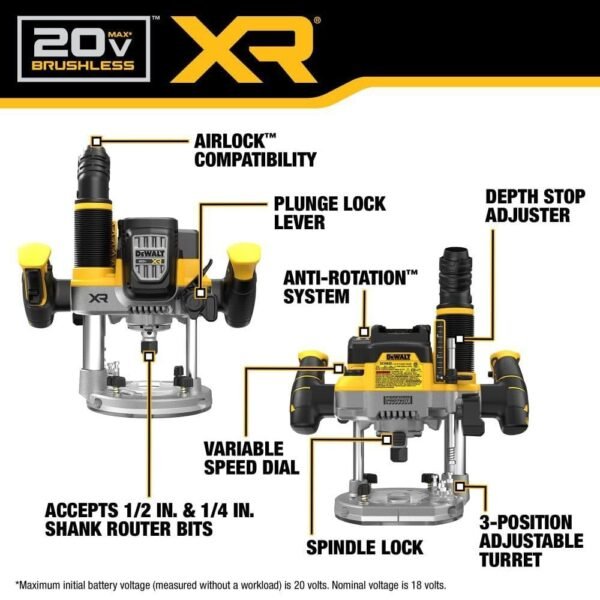DEWALT 20V MAX XR Plunge Router Review Unleashes Powerful Cordless Precision DEWALT 20V MAX XR Plunge Router Review Unleashes Powerful Cordless Precision