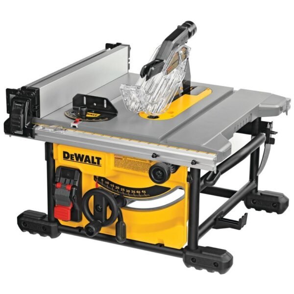 DEWALT 8-1/4 Inch Table Saw Review Powerful Compact Jobsite Tool Features