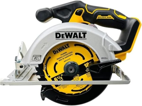 DEWALT DCS566 20V Circular Saw, 20V Cordless Brushless 6.5"" Circular Saw (Bare Tool Only, Bulk Packed), Yellow DEWALT DCS566 20V Circular Saw, 20V Cordless Brushless 6.5"" Circular Saw (Bare Tool Only, Bulk Packed), Yellow