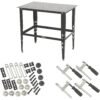 Klutch Steel Welding Table, 600 Lbs Weight Capacity, 16mm Holes, 24-Pc Metal Fit-Up Kit, Welding Tables For Shop (Black) Klutch Steel Welding Table, 600 Lbs Weight Capacity, 16mm Holes, 24-Pc Metal Fit-Up Kit, Welding Tables For Shop (Black)
