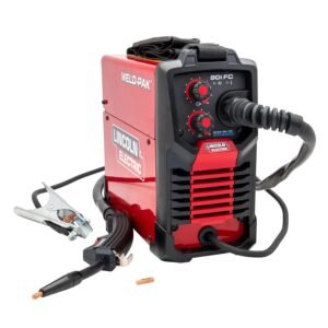 Lincoln Electric 90i FC Flux Core Wire Feed Weld-PAK Welder, 120V Welding Machine, Portable w/Shoulder Strap, Protective Metal Case, Best for Small Jobs, K5255-1 Lincoln Electric 90i FC Flux Core Wire Feed Weld-PAK Welder, 120V Welding Machine, Portable w/Shoulder Strap, Protective Metal Case, Best for Small Jobs, K5255-1