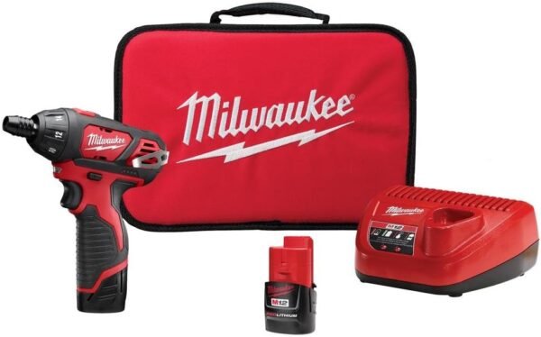 Milwaukee 2401-22 M12 12-Volt Lithium-Ion 1/4 in. Hex Cordless Screwdriver Kit Milwaukee 2401-22 M12 12-Volt Lithium-Ion 1/4 in. Hex Cordless Screwdriver Kit