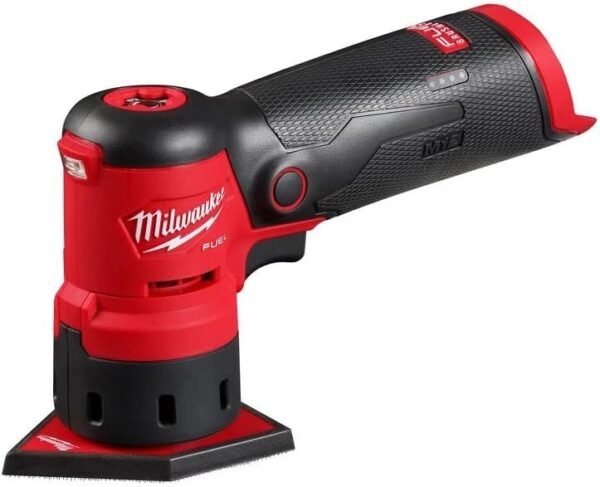 Milwaukee 2531-20 12V Brushless Cordless Orbital Detail Sander (Tool Only) Red and Black Milwaukee 2531-20 12V Brushless Cordless Orbital Detail Sander (Tool Only) Red and Black