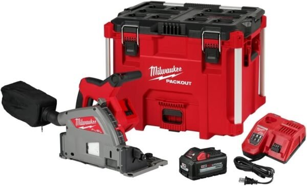 Milwaukee 2831-21 M18 FUEL 18V 6-1/2" Cordless Li-Ion Plunge Track Saw Kit Milwaukee 2831-21 M18 FUEL 18V 6-1/2" Cordless Li-Ion Plunge Track Saw Kit