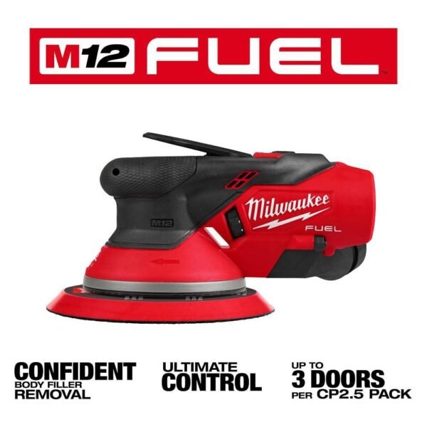Milwaukee M12 FUEL 6 Inch Random Orbital Sander Review Powerful Battery-Powered Tool for Body Filler Removal Milwaukee M12 FUEL 6 Inch Random Orbital Sander Review Powerful Battery-Powered Tool for Body Filler Removal