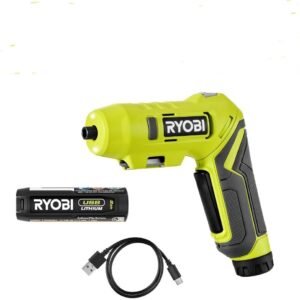 RYOBI USB Lithium Pivot Screwdriver Kit Battery Included, Green (Renewed) RYOBI USB Lithium Pivot Screwdriver Kit Battery Included, Green (Renewed)