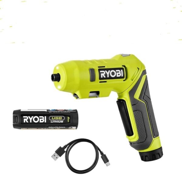 RYOBI USB Lithium Pivot Screwdriver Kit Battery Included, Green (Renewed) RYOBI USB Lithium Pivot Screwdriver Kit Battery Included, Green (Renewed)